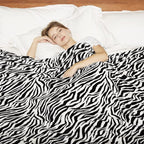MERRYLIFE Throw Blanket for Couch Bed | Soft Decorative Ultra-Plush Colorful Oversized | Twin Size Travel Blanket Plush|(60" 90", Zebra)