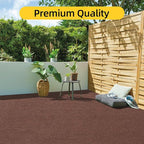 Marine Carpet, 6 FT x 10 FT Brown Indoor Outdoor Surface 0.2" Thick Boat Carpet with Water-Proof TPE Backing, Non-Slip Marine Rug for Home, Patio, Porch, Deck