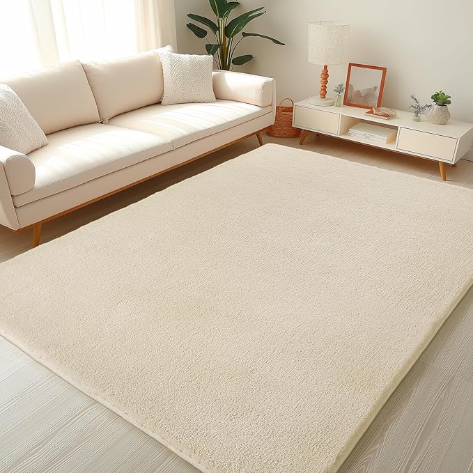 Sour Lemon 9x12 Area Rugs for Living Room, Soft Large Area Rug Fluffy Rugs for Bedroom，Machine Washable Area Rug Non Slip Carpet Rug for Living Room Playroom Kids Room Home Decor