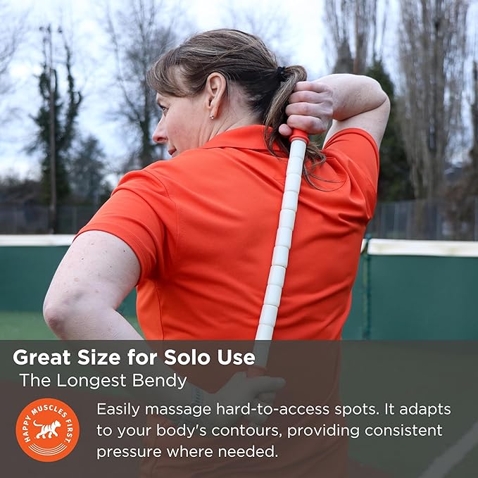 Tiger Tail The Stick - Bendy 22” Flexible Muscle Roller Stick for Myofascial Release & Trigger Points - Bendable Deep Tissue Massager for Legs, Back, Shoulders - Relieve Soreness & Improve Recovery