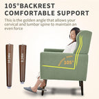 Modern Accent Chair, Upholstered Armchair with Pillow, Teddy Single Sofa Chair with Lounge Seat and Wood Legs Accent Chair for Living Room Bedroom Small Spaces