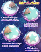 201 Pcs Glow in The Dark Stars Stickers for Ceiling, Toddler Stocking Stuffers Wall Room Decor Gifts, Luminous 3D Glowing Stars Easter Basket Stuffers for Kids Boys Girls