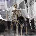 Biubee 5Pcs Halloween White Creepy Cloth- Spooky Gauze Fabric Cloth for Haunted Horror House Halloween Party Doorway Outdoors Decoration (30" ×72")