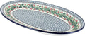 Blue Rose Polish Pottery Noelle Oval Platter