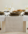 Solino Home Linen Natural Table Runner 72 Inches Long - 100% Pure Linen Dining Table Runner 14 x 72 Inch for Fall, Autumn, Thanksgiving - Fete