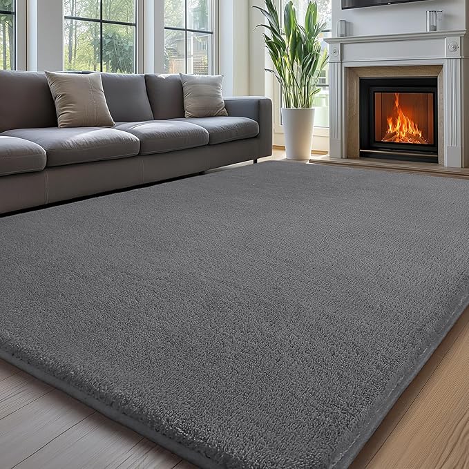 Sour Lemon 6x9 Area Rugs for Living Room, Soft Large Area Rug Fluffy Rugs for Bedroom，Machine Washable Area Rug Non Slip Carpet Rug for Living Room Playroom Kids Room Home Decor