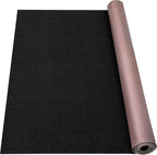 Marine Carpet - 6 FT x 18 FT Black Indoor/Outdoor Carpet, 0.2" Thick, Water-Proof TPE Backing, Non-Slide for Home, Patio, Porch, Deck