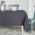 sancua Rectangle Tablecloth - 54 x 78 Inch - Stain and Wrinkle Resistant Washable Polyester Table Cloth, Decorative Fabric Table Cover for Dining Tables, Buffet Parties and Camping, Grey