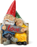 Garden gnome statue for outdoor decor,Couple in love gnomes figurine for patio lawn yard garden outdoor decoration,garden sculptures & statues,knome romantic indoor ornament forever lover gift
