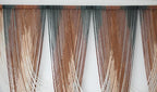 IOWER Macrame Wall Hanging Brown Dip-Dyed Large Macrame Wall Decor For Living Room Boho Fiber Art for Office Decoration 57" W x 41" L