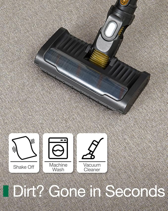 LUMI Ultra Thin Door Mat for Entryway, Low Profile Non Slip Rubber Backing Indoor Doormat, Easy Clean Welcome Entrance Mat for Inside House, Patio, Khaki 20"x32"