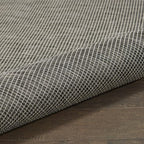 Nourison Home Positano 8' Runner Charcoal Fabric Modern Area Rug (8' Runner)