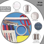 Magnetic Pocket 4 Pack – Self-Adhesive Magnetic Storage Pouch for Documents, Notes & Tools, Strong Magnet Backing for Fridge, Whiteboards, and Metal Surfaces (Gray 4Pcs)