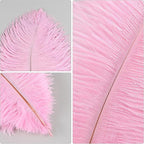 THARAHT Pink Ostrich Feathers 24pcs Natural Bulk 8-10Inch 20cm-25cm for Crafts Wedding Party Centerpieces Flower Arrangement Easter Gatsby and Home Decoration Feathers