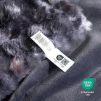 Cozy Bliss Faux Fur Throw Blanket for Couch, Fuzzy Soft Plush Thick Bubble Blanket for Sofa Bedroom Living Room,50 * 60 Inches Tie Dye Black