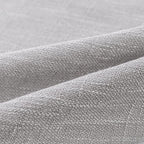 MYSKY HOME Floor Length Curtains Long Panels, Boho Curtains Farmhouse for Living Room Sliding Glass Door, Linen Look Texture Light Filtering, 50" x 95", Light Grey, Pack-2