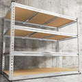 REIBII Garage Shelving, 4 Tier Storage Shelves Load 2550LBS, Adjustable Garage Shelving Heavy Duty, Metal Shelves Unit for Basement, Warehouse, 48" W x 60 "H x 24" D, Galvanized