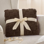 Bedsure GentleSoft Blankets Queen Size for Bed - Super Soft Cozy Blanket for Women Men Girls, Large Fuzzy Fleece Throw for Bedroom Decor, Dark Brown, 90x90 Inches
