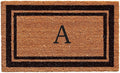 Calloway Mills 152963672A Black Border 36" x 72" Monogram Doormat Letter (A)
