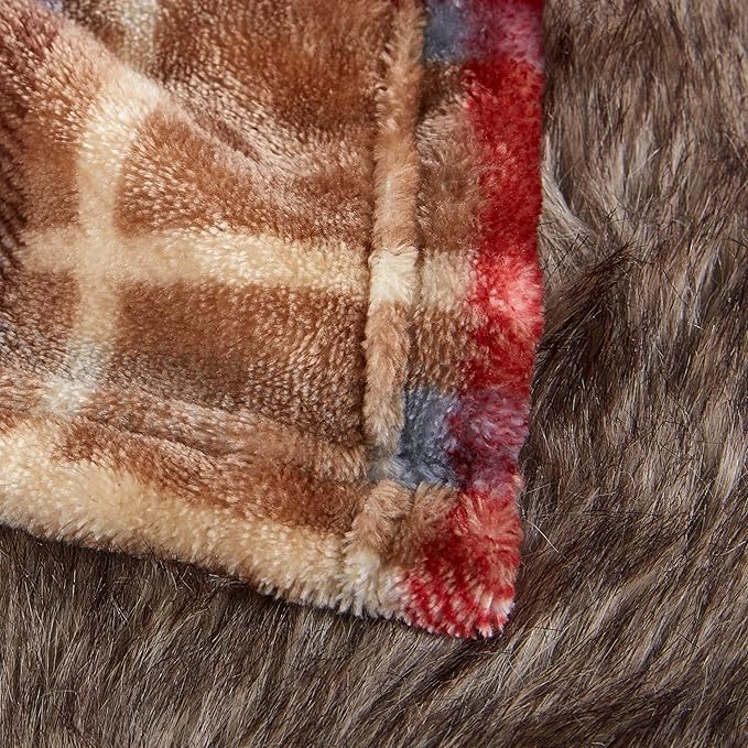 MERRYLIFE Throw Blanket Plaid| Ultra-Plush Soft Colorful Oversized | Decorative Couch Travel Blanket | (50" 60", Love Urban)