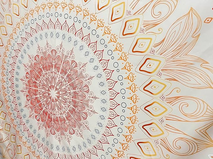 Damanse Floral Tapestry Wall Hanging Cute,Boho Wall Tapestry for Bedroom Aesthetic,Mandala Living Room Decor for Teen Girls (Yellow, 49.2"x59.1")