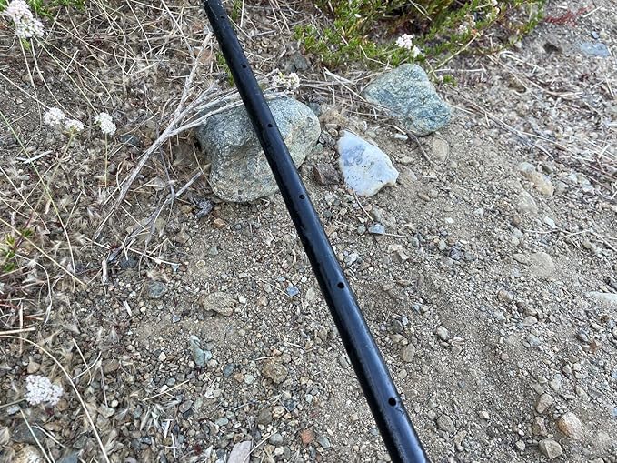 Sandbaggy Round Steel Concrete Form Stakes with Nail Holes - Rust Resistant Coating - Removable, Reusable (10, 3/4 in X 36 in)