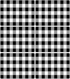 Black and White Plastic Placemats Set of 6 Check Plaid Table Mats Black Buffalo Plaid Place Mats Wipe Clean Washable Table Placemats for Indoor Outdoor Heat Resistant Kitchen Dining Table