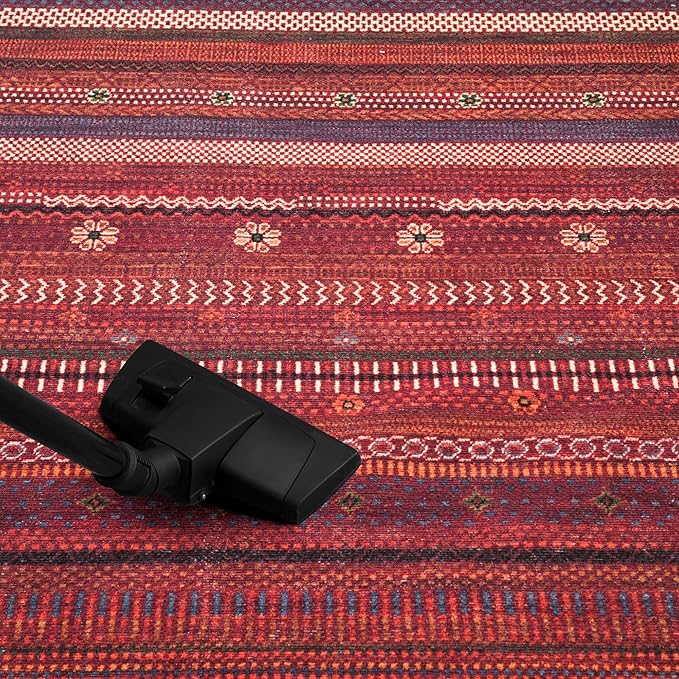 Keen Home Design 2x3 Rug - Machine Washable Entry Rug with Non-Slip Backing, Ideal for Enteryway, Kitchen, Bathroom, Laundry Room - Vintage, Easy Clean, Durable, Low Pile Rug - (2' x 3')