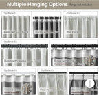 RAIN CITY Natural Blackout Curtains 96 Inch Long 2 Panels Set,Back Tab/Rod Pocket/Pleated Look with Hooks,Linen Blend Textured Rustic Farmhouse Heat Insulated Summer Drapes for Living Room 50W x 96L