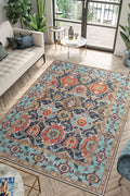 Keen Home Design 3x5 Rug - Machine Washable Entry Rug with Non-Slip Backing, Ideal for Enteryway, Kitchen, Bathroom, Laundry Room - Vintage, Easy Clean, Durable, Low Pile Rug - (3' x 5')
