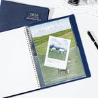 2026 Appointment Book/Planner - Weekly Appointment Book 2026, January - December 2026, 8.26"x 11.4", Daily/Hourly Planner with Tabs, 15 Minutes, Wirebound - Blue