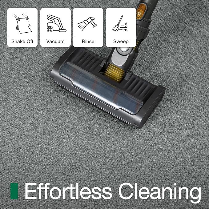 LUMI Ultra Thin Door Mat for Entryway,32"x48" Low Profile Non Slip Rubber Backing Indoor Doormat, Easy Clean Welcome Entrance Mat for Inside House, Patio, Greenish Grey