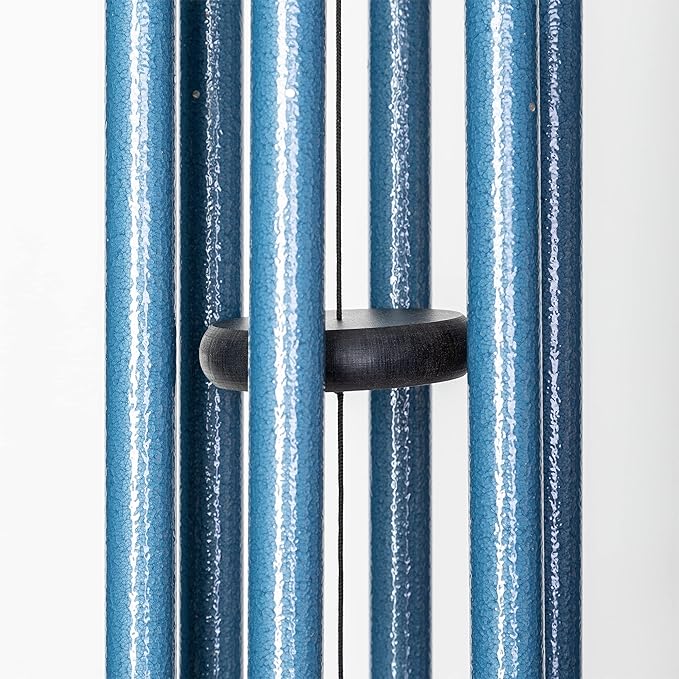 Corinthian Bells by Wind River - 30 inch Sky Blue Wind Chime for Patio, Backyard, Garden, and Outdoor Decor (Aluminum Chime) Made in The USA