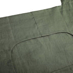 Amazhiyu 100% Linen Door Hanging Laundry Hamper Bag, 19x27 Inches Dusty Green