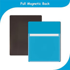 Magnetic Pocket 4 Pack – Self-Adhesive Magnetic Storage Pouch for Documents, Notes & Tools, Strong Magnet Backing for Fridge, Whiteboards, and Metal Surfaces (Assorted Colors 4Pcs)