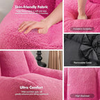Homguava Bean Bag Chairs for Adults,Giant Beanbag Couch Adult Bean Bag Chair with Filler Included,Modern Lazy Sofa Comfy Chair for Living Room(Pink)