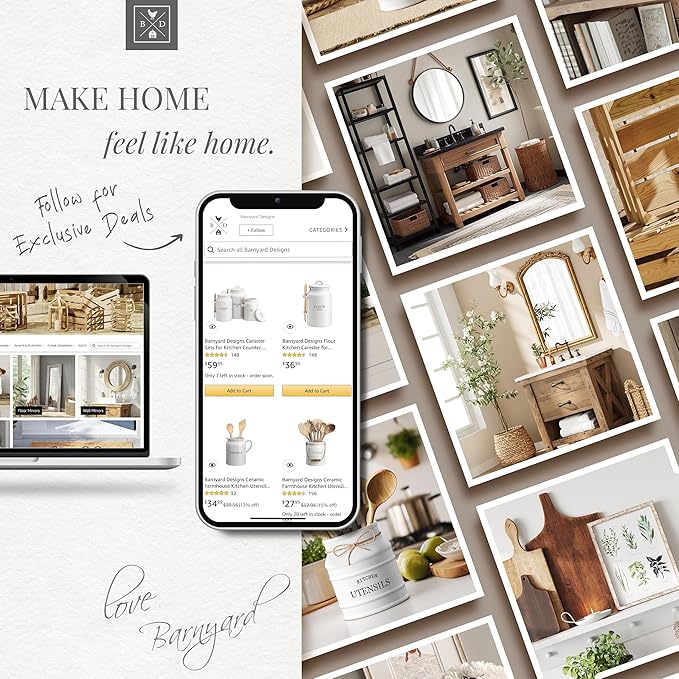 Barnyard Designs Natural Coco Coir Heavy Duty Backing Doormat - Large Cute Non-Slip Front Door Welcome Mat for Outside Entrance or Porch Entry, Brown (17x 30, Y'all)