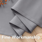 H.VERSAILTEX Blackout Curtains for Bedroom 108 Inches Length, Extra Long Thermal Insulated Grommet Curtains, Room Darkening Window Treatment Draperies/Panels for Living Room, Dove Gray, 2 Panels