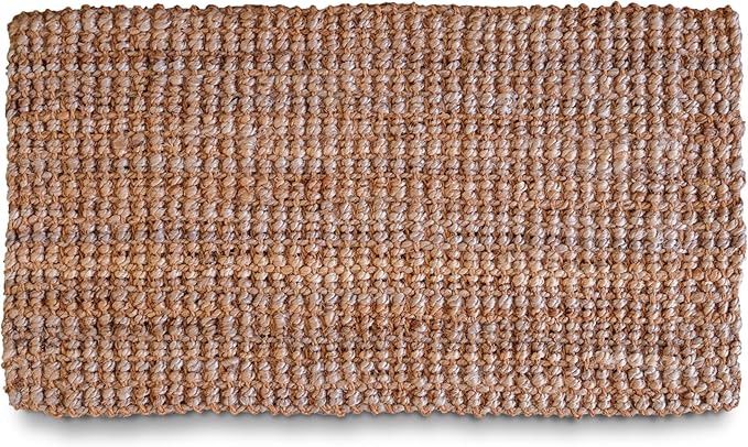 Jute Doormat 30x17 Inch, Jute Entryway Rug, Braided Doormat, Natural Woven Welcome Mat