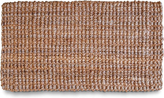 Jute Doormat 30x17 Inch, Jute Entryway Rug, Braided Doormat, Natural Woven Welcome Mat