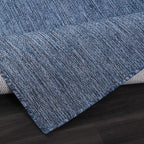 CAMILSON Outdoor Rug 8x10 Modern Area Rugs for Indoor and Outdoor Patios and Porches - Waterproof, Washable, Non-Shedding, Easy-to-Clean Outside Carpet (8 x 10, Solid - Navy Blue)
