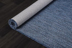 CAMILSON Outdoor Rug 10x14 Modern Area Rugs for Large Indoor and Outdoor Patios and Porches - Waterproof, Washable, Non-Shedding, Easy-to-Clean Outside Carpet (10 x 14, Solid - Navy Blue)