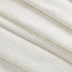 MYSKY HOME Living Room Curtains for Windows, Semi Sheer Linen Curtains Boho Room Decor Sliding Glass Patio Doorways Light Filtering Privacy Protect Soft Texture, 50" x 90", Linen, 2 Panels