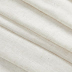 MYSKY HOME Linen Curtains for Sliding Glass Door, Back Tab Semi Sheer Curtain Panels Extra Long Floor Length Drapes Linen Texture Soft Touch Country Curtains, 50x120 Inch, Linen, Set of 2