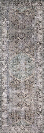 Loloi Layla Collection LAY-06 Taupe/Stone 3'-6" x 5'-6" .13" Thick Accent Rug, Soft, Durable, Vintage Inspired, Distressed, Low Pile, Non-Shedding, Easy Clean, Printed, Living Room Rug