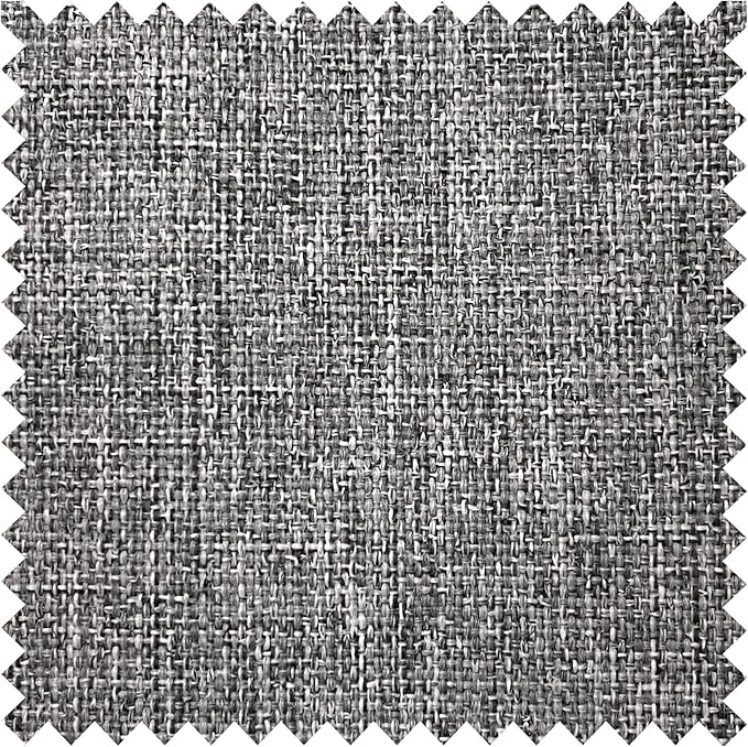 Macochico 100”Wx96”L Pinch Pleated 100% Blackout Linen Curtains Thermal Sliding Curtains for Bedroom Living Room Sliding Glass Door Farmhouse Shabby Chic Mid Grey Drapery with Tieback 1 Panel