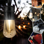 Enbrighten LED Outdoor String Lights 24ft Soft Warm White Patio Lights with Ultra-Durable Shatterproof and Waterproof Acrylic Bulbs for Balcony, Backyard, Porch, Gazebo, Deck, Party and Market, 35629