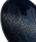 Oval Ceramic Decorative Bowl, Key Dish for Entryway Table, Small Home Decor Accent, Trinket Tray for Office Home Decor Gift (10'' Starrysky Blue with Glaze Layer)