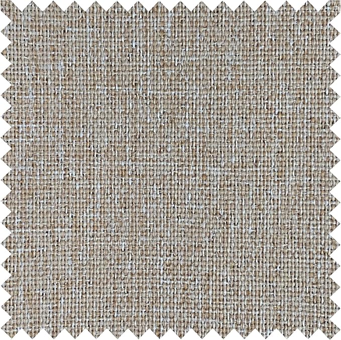 Macochico Extra Wide 100% Blackout Linen Curtains for Sliding Door Pleated Curtains with Hooks Insulated Soft Linen Drapes for Bedroom Living Room with Tieback Sand Beige 100”Wx84”L 1 Panel