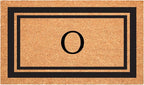 Calloway Mills 152963048O Black Border 30" x 48" Monogram Doormat Letter (O)